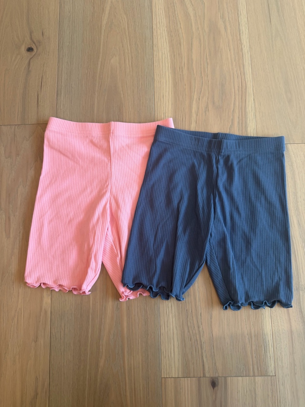 Old Navy Ribbed Bike Shorts in Pink and Navy Blue